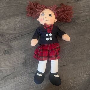 Delton 14" Appl Dmpln Doll,school girl